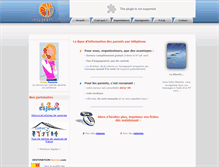 Tablet Screenshot of infos-parents.com